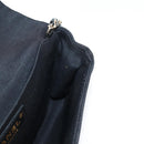 CHANEL Matelasse Chain Shoulder Bag Nylon Black CC Auth 129738V-20