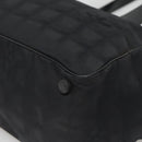 CHANEL New Travel Line Tote Bag Nylon Black CC Auth 129741-15