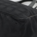 CHANEL New Travel Line Tote Bag Nylon Black CC Auth 129741-17