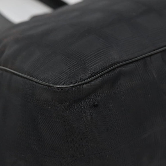 CHANEL New Travel Line Tote Bag Nylon Black CC Auth 129741