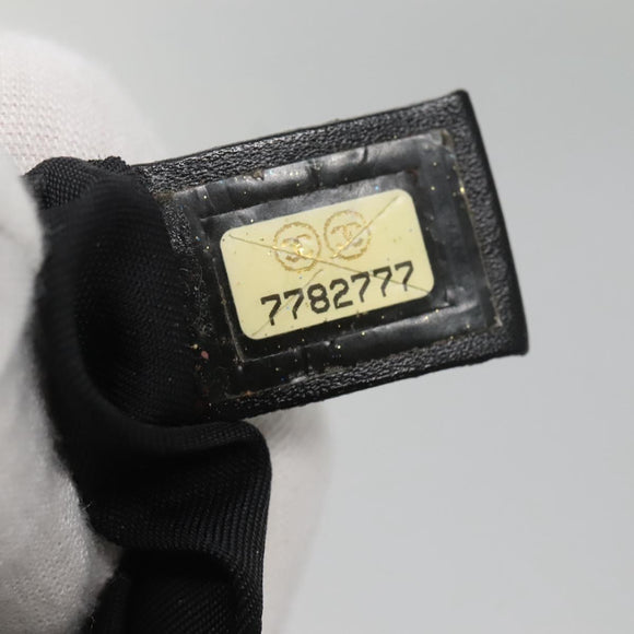 CHANEL New Travel Line Tote Bag Nylon Black CC Auth 129741