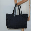 CHANEL New Travel Line Tote Bag Nylon Black CC Auth 129741-23