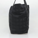 CHANEL New Travel Line Tote Bag Nylon Black CC Auth 129741-3