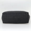 CHANEL New Travel Line Tote Bag Nylon Black CC Auth 129741-5