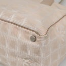 CHANEL New Travel Line Tote Bag Nylon Ivory CC Auth 129743-14