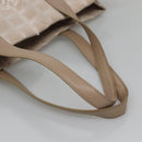 CHANEL New Travel Line Tote Bag Nylon Ivory CC Auth 129743-7