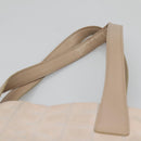 CHANEL New Travel Line Tote Bag Nylon Ivory CC Auth 129743-8