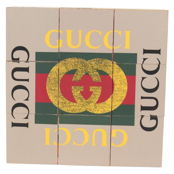GUCCI Dobbelsteen Kubus Spel Bruin Origineel 129755M