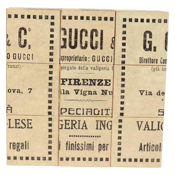 GUCCI Dobbelsteen Kubus Spel Bruin Origineel 129755M