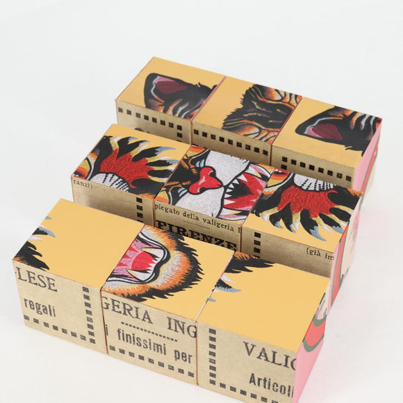 GUCCI Dobbelsteen Kubus Spel Bruin Origineel 129755M