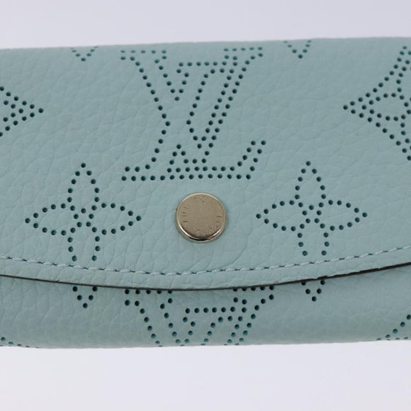 LOUIS VUITTON Mahina Multicles 4 Key Case Blue M83504 LV Auth 129756