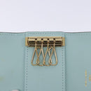 LOUIS VUITTON Mahina Multicles 4 Key Case Blue M83504 LV Auth 129756-21
