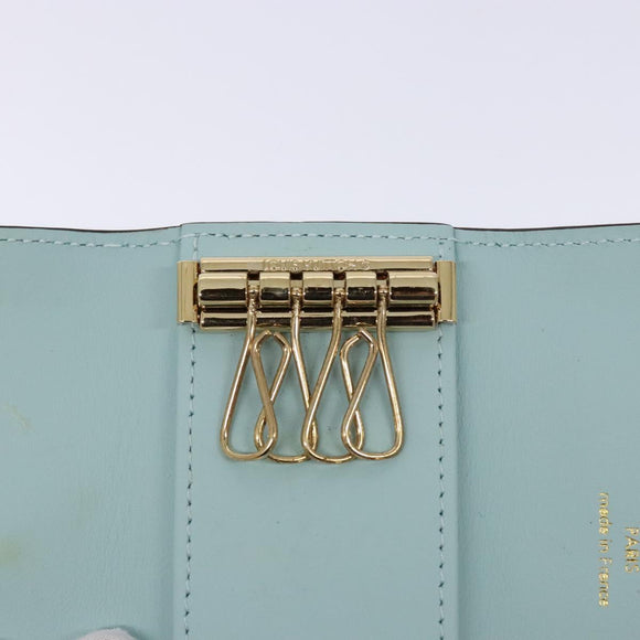 LOUIS VUITTON Mahina Multicles 4 Key Case Blue M83504 LV Auth 129756