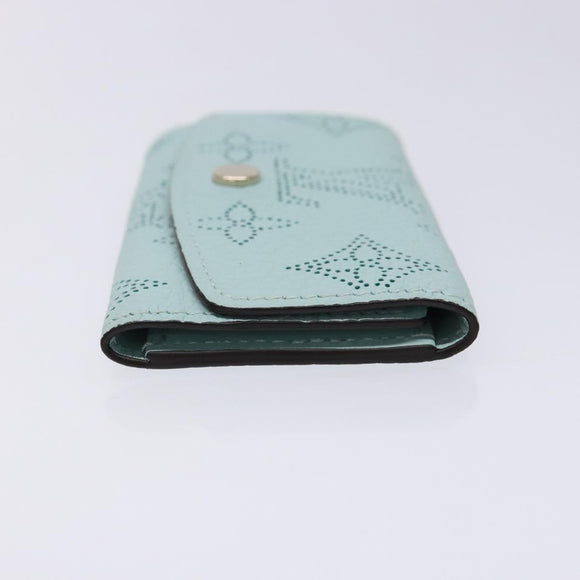 LOUIS VUITTON Mahina Multicles 4 Key Case Blue M83504 LV Auth 129756