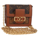 LOUIS VUITTON Monogram Reverse Micro Dauphine Bag M80250 LV Auth 129757M-1