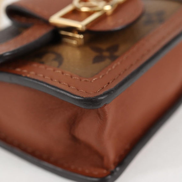 LOUIS VUITTON Monogram Reverse Micro Dauphine Bag M80250 LV Auth 129757M