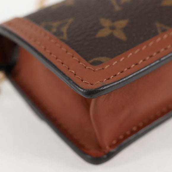 LOUIS VUITTON Monogram Reverse Micro Dauphine Bag M80250 LV Auth 129757M