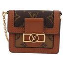 LOUIS VUITTON Monogram Reverse Micro Dauphine Bag M80250 LV Auth 129757M-13