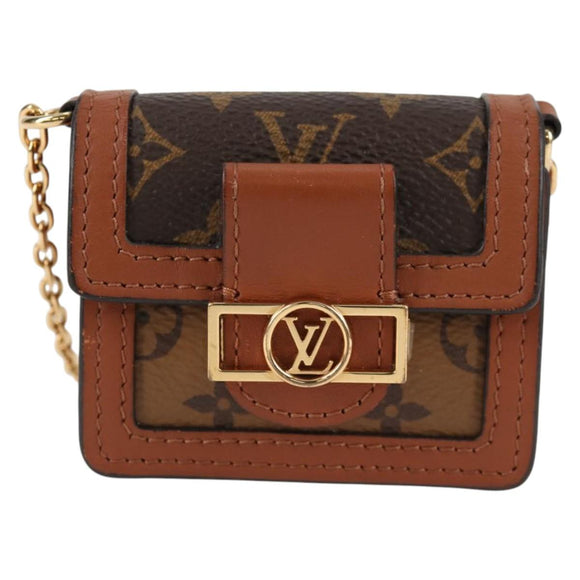 LOUIS VUITTON Monogram Reverse Micro Dauphine Bag M80250 LV Auth 129757M