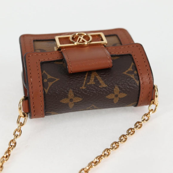 LOUIS VUITTON Monogram Reverse Micro Dauphine Bag M80250 LV Auth 129757M