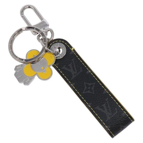 LOUIS VUITTON Monogram Eclipse Dragon Vivienne Key Holder MO1469 Auth 129758