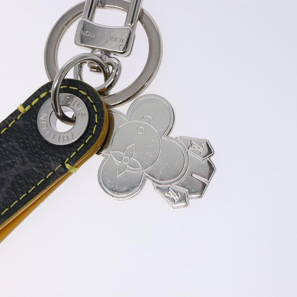 LOUIS VUITTON Monogram Eclipse Dragon Vivienne Key Holder MO1469 Auth 129758