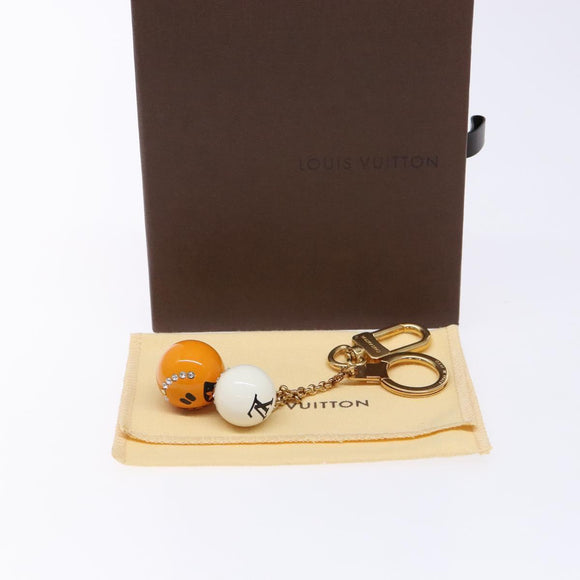 LOUIS VUITTON Porte ClesChainne Key Holder Metal T&B Gold M60076 LV Auth 129759