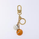 LOUIS VUITTON Porte ClesChainne Key Holder Metal T&B Gold M60076 LV Auth 129759-2