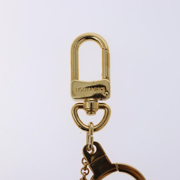 LOUIS VUITTON Porte ClesChainne Key Holder Metal T&B Gold M60076 LV Auth 129759