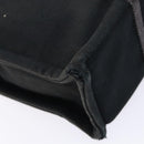 HERMES Fourre Tout PM Hand Bag Canvas Black Gray Silver Auth 129762-16