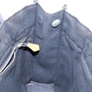 HERMES Fourre Tout PM Hand Bag Canvas Black Gray Silver Auth 129762-17