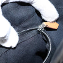 HERMES Fourre Tout PM Hand Bag Canvas Black Gray Silver Auth 129762-12