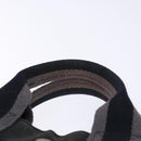 HERMES Fourre Tout PM Hand Bag Canvas Black Gray Silver Auth 129762-8