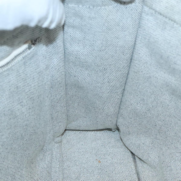 HERMES New Fourre Tout MM Hand Bag Canvas Gray Silver Auth 129763