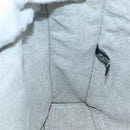 HERMES New Fourre Tout MM Hand Bag Canvas Gray Silver Auth 129763-18