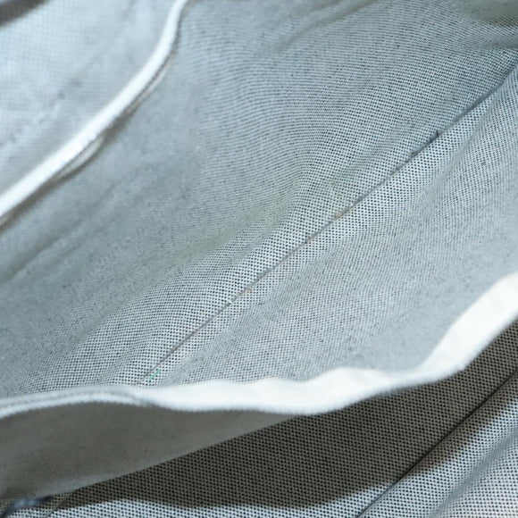 HERMES New Fourre Tout MM Hand Bag Canvas Gray Silver Auth 129763