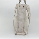 HERMES New Fourre Tout MM Hand Bag Canvas Gray Silver Auth 129763-3