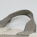 HERMES New Fourre Tout MM Hand Bag Canvas Gray Silver Auth 129763-8