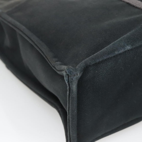 HERMES Fourre Tout MM Hand Bag Canvas Black Auth 129764