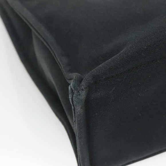 HERMES Fourre Tout MM Hand Bag Canvas Black Auth 129764