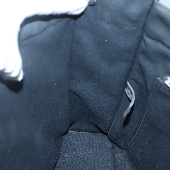 HERMES Fourre Tout MM Hand Bag Canvas Black Auth 129764