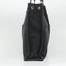 HERMES Fourre Tout MM Hand Bag Canvas Black Auth 129764-4