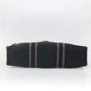 HERMES Fourre Tout MM Hand Bag Canvas Black Auth 129764-5