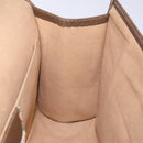 GUCCI GG Supreme Web Sherry Line Clutch Bag PVC Beige Gold 89 01 031 Auth 129766-18