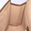 GUCCI GG Supreme Web Sherry Line Clutch Bag PVC Beige Gold 89 01 031 Auth 129766-19