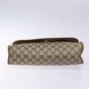 GUCCI GG Supreme Web Sherry Line Clutch Bag PVC Beige Gold 89 01 031 Auth 129766-6