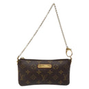 LOUIS VUITTON Monogram Chain Pochette Mila MM Accessory Pouch M60094 Auth 129774-13