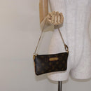 LOUIS VUITTON Monogram Chain Pochette Mila MM Accessory Pouch M60094 Auth 129774-23