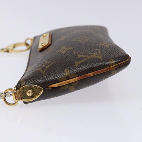 LOUIS VUITTON Monogram Chain Pochette Mila MM Accessory Pouch M60094 Auth 129774