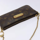 LOUIS VUITTON Monogram Chain Pochette Mila MM Accessory Pouch M60094 Auth 129774-6